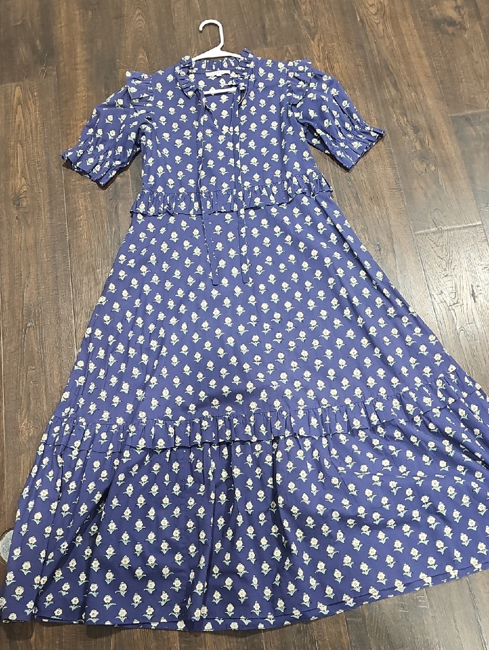 OPHELIA YINDIGO OLIVE NAVY BLUE MAXI DRESS